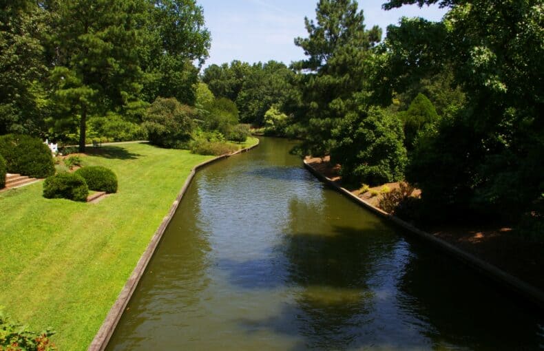 canal at Norfolk Botanical Gardens