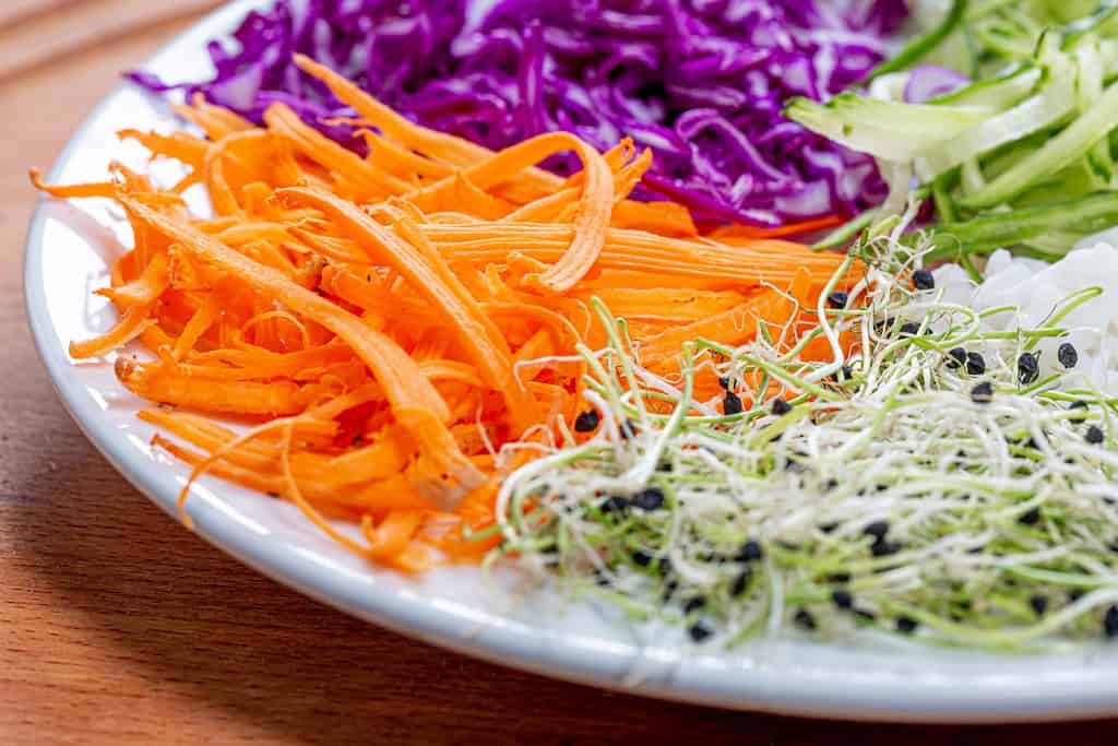 carrots microgreen salad @flickr