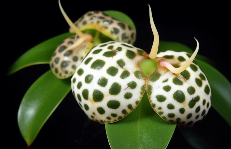 flowering hoya parasitica AH006 with green, shiny foliage