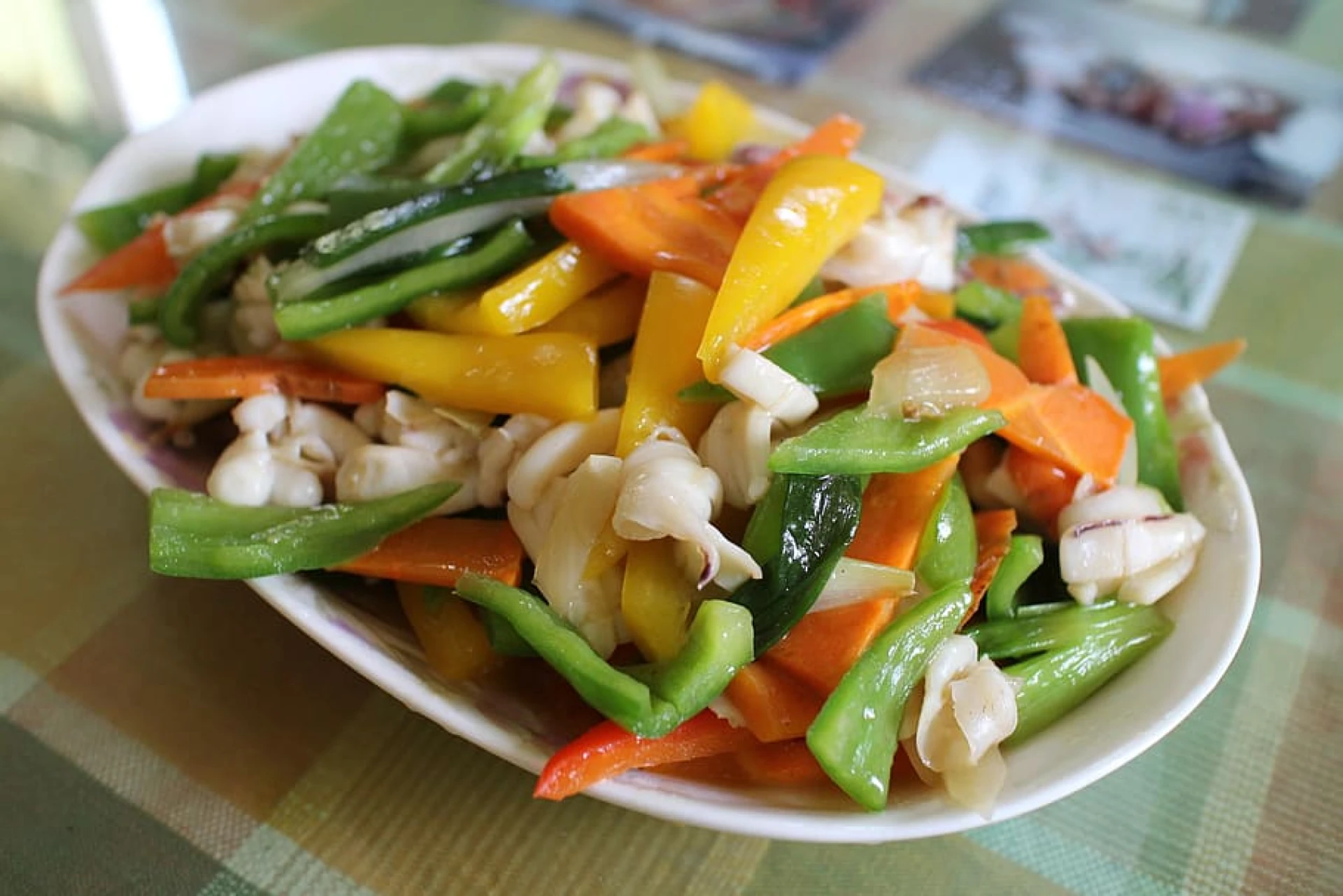 chinese food of top asian greens and vegetables