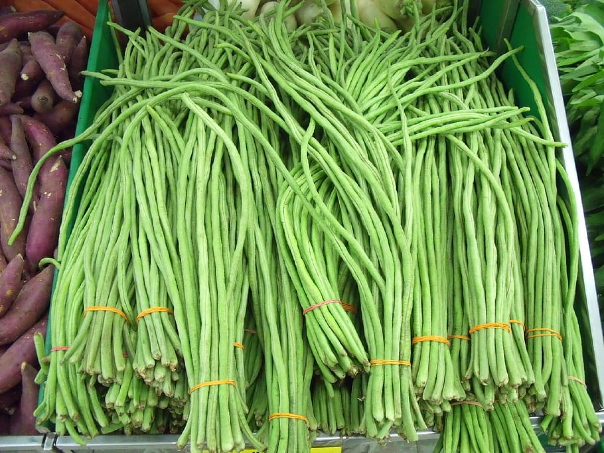 yardlong beans for top asian greens and vegetables